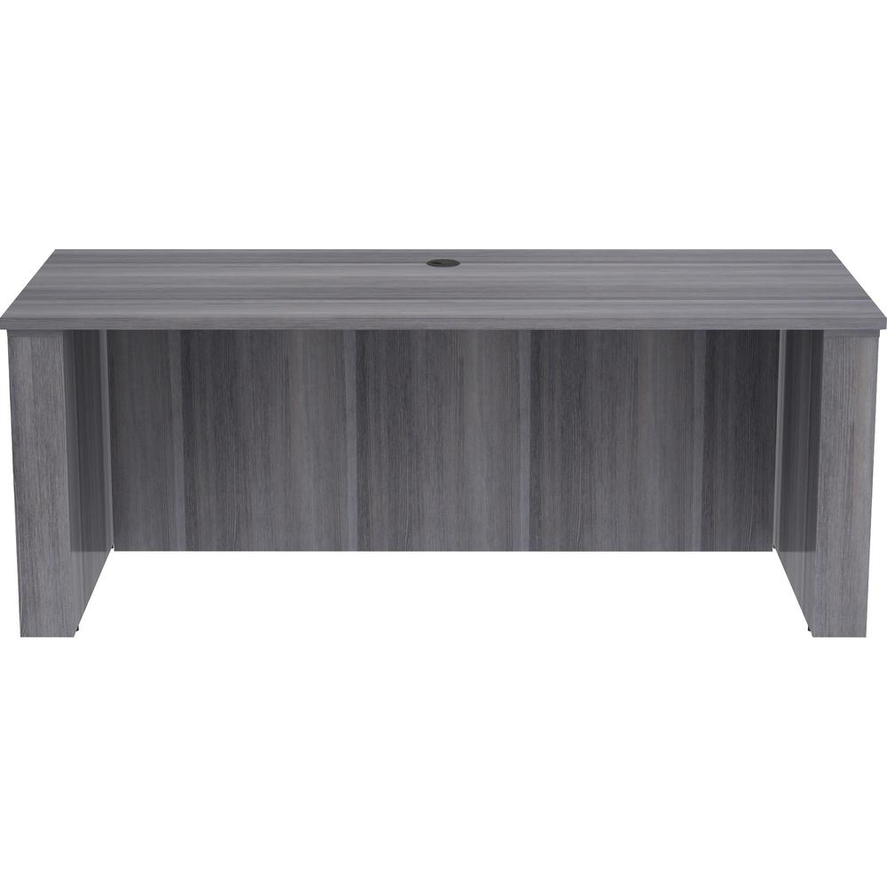 Lorell Essentials Series Sit-to-Stand Desk Shell - 0.1'' Top, 1'' Edge, 72'' x 29''49'' - Finish: Weathered Charcoal - Laminate Table Top