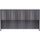 Lorell Essentials Series Stack-on Hutch with Doors - 66'' x 15''36'' - 4 Door(s) - Finish: Weathered Charcoal Laminate