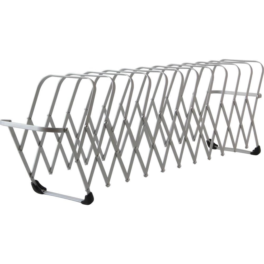 LEE Flexible Expandable Collator/Sorter/File - 12 - 7'' Width x 11'' Depth%Desktop - Silver - Aluminum - 1 Each