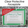 Golite nu-dell Woodgrain Award-A-Plaque - 13'' x 10.50'' Frame Size - Holds 11'' x 8.50'' Insert - Horizontal, Vertical - 1 Each - Black Marble - NuDell