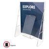 Deflecto Stand-Tall Literature Display - 1 Pocket(s) - 11.8'' Height x 9.1'' Width x 2.8'' DepthDesktop - Clear - Plastic - 1 Each - deflecto