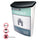Deflecto Outdoor Literature Box - 13.1'' Height x 10'' Width x 4.5'' Depth - Break Resistant, Water Proof - Gray - Plastic - 1 Each - deflecto