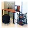 Safco Onyx Mesh Corner Organizer - 13'' Height x 15'' Width x 11'' Depth - Desktop - Black - Steel - 1 Each