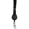 SICURIX Lanyard Card Reel - 12 / Pack - 36'' Length - Black