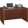 Lorell Essentials Series Rectangular Desk Shell - 47.3'' x 23.6'' x 29.5'' - Finish: Laminate, Mahogany - Leveling Glide