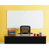 Lorell Magnetic Dry-Erase Glass Board - 46.5'' (3.9 ft) Width x 36'' (3 ft) Height - White Glass Surface - Rectangle - Magnetic - Stain Resistant, Ghost Resistant, Smooth Writing - 1 Each