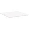 Lorell Hospitality Collection Tabletop - High Pressure Laminate (HPL) Square, White Top - 36'' Table Top Width x 36'' Table Top Depth x 1'' Table Top Thickness - Assembly Required - Thermofused Laminate