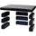 DAC Stax Ergonomic Height Adjustable Monitor Stand with 2 USB Ports - 66 lb Load Capacity - 4.8'' Height x 13'' Width x 10.5'' Depth - Black