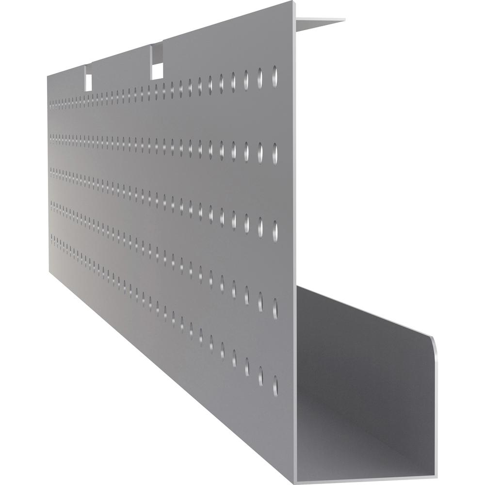 Lorell 48'' Training Table Modesty Panel - 42'' Width x 3'' Depth x 10'' Height - Steel - Metallic Silver