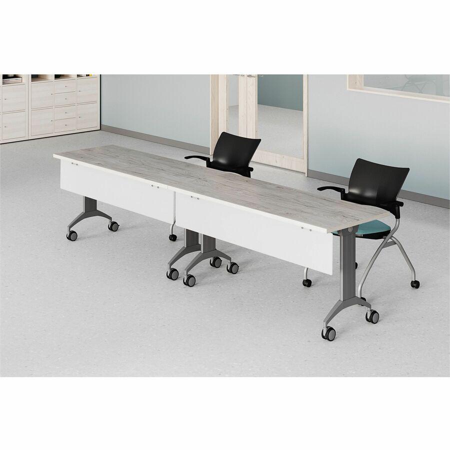 Special-T 47'' Tabletop Acrylite Modesty Panel - 47'' Length x 10'' Height - Acrylic - Frosted White