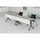 Special-T 47'' Tabletop Acrylite Modesty Panel - 47'' Length x 10'' Height - Acrylic - Frosted White