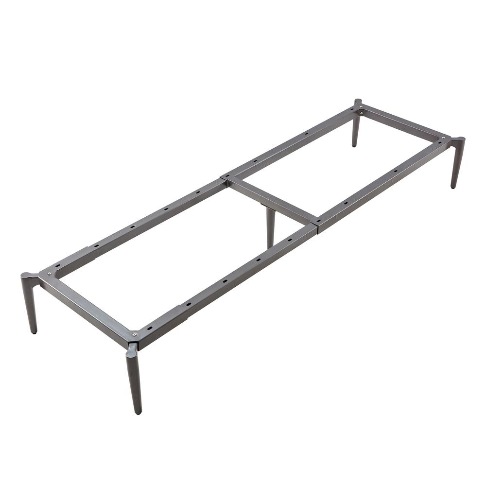 Lorell Contemporary ReceptionCollection Adjustable Metal Base - 47.9'' x 22.9''9.8'' - Material: Metal - Finish: Gray