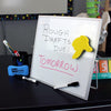 Flipside Dry-Erase Flip Easel - 12'' (1 ft) Width x 12'' (1 ft) Height - White Surface - Magnetic - 1 Each - Flipside Products