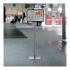 DURABLE Info Basic Floor Stand - Floor - Charcoal Gray - For Reception Area, Waiting Room, Lobby, Trade Show - Double-sided, Weighted Base, Magnetic - Durable