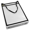 C-Line Shop Ticket Holders With Hanging Straps, Stitched - Black, Both Sides Clear, 9 X 12, 15/BX, 41922