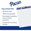 Pacon Unruled Easel Pads - 50 Sheets - Plain - Stapled/Glued - Unruled - 27'' x 34'' - White Paper - Chipboard Cover - Perforated, Bond Paper - 50 / Pad
