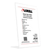 Lorell L-base Slanted Sign Holder Stand - Support 8.50'' x 11'' Media - Acrylic - Clear - 3 / Pack