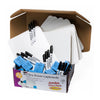 Charles Leonard Lapboard Classpack - 12'' (1 ft) Width x 9'' (0.8 ft) Height - White Masonite Surface - Lap - 30 / Set