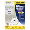 C-Line Clip/Pin Combo Style Name Badges - Sealed Holders with Inserts, 4 x 3, 50/BX, 95743