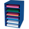 Classroom Keepers 6-Shelf Organizer - 6 Shelf(ves) - 17.8'' Height x 13.5'' Width x 12'' Depth - 70% Recycled - Blue - 1 Each