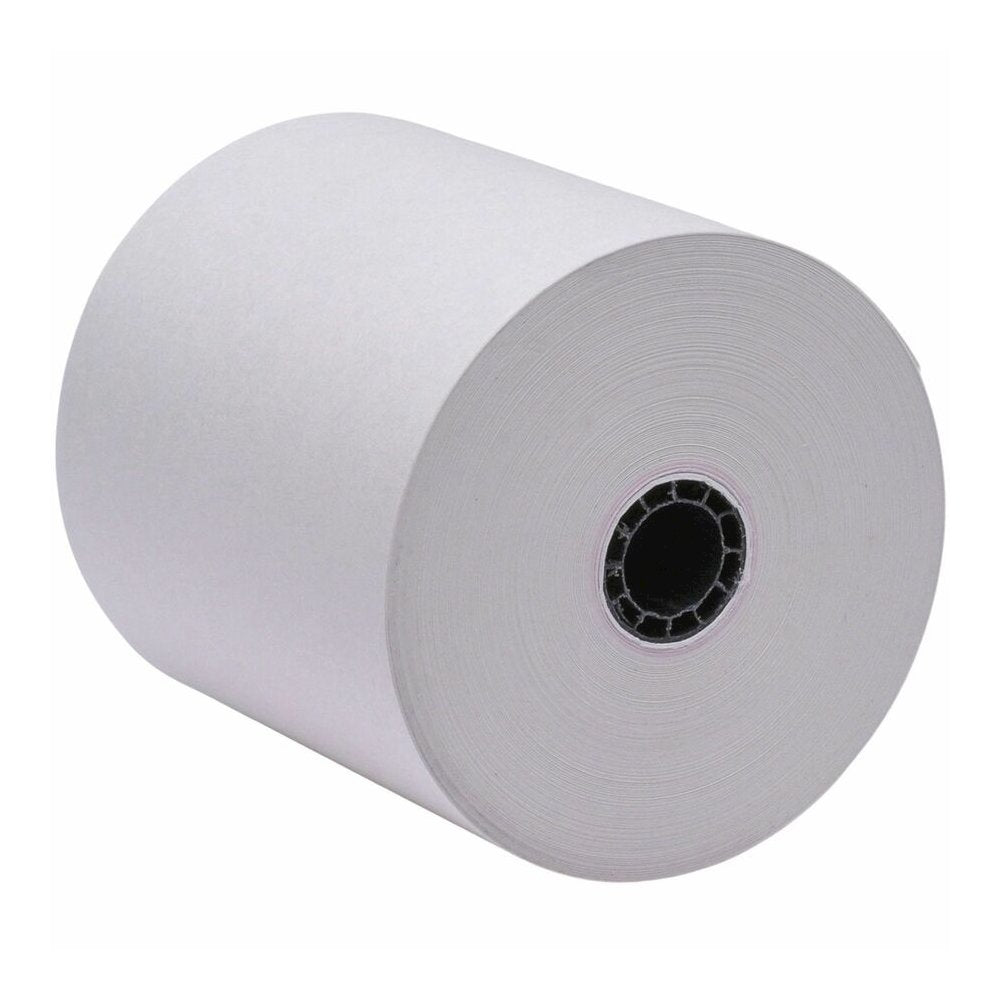 Business Source 1-Ply Pack Adding Machine Rolls - 3'' x 165 ft - 13.80 lb Basis Weight - Sustainable Forestry Initiative (SFI) - Lint-free - White - 12 / Pack