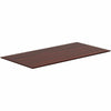 Lorell Relevance Series Tabletop - Laminated Rectangle, Mahogany Top x 48'' Table Top Width x 24'' Table Top Depth x 1'' Table Top Thickness x 47.63'' Width x 23.63'' Depth - Assembly Required - 1 Each
