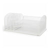 Safco Onyx 3 Tray/3 Upright Section Desk Organizer - 8.25'' Height x 19.50'' Width x 11.50'' Depth - Desktop - White - Steel - 1 Each