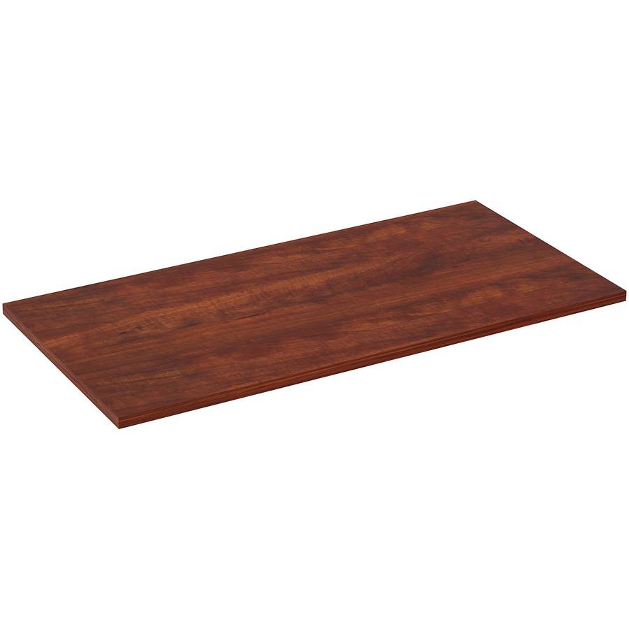 Lorell Training Tabletop - Cherry Rectangle, Laminated Top - 48'' Table Top Length x 24'' Table Top Width x 1'' Table Top ThicknessAssembly Required - 1 Each
