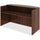 Lorell Essentials Series Front Reception Desk - 72'' x 36''42.5'' , 0.1'' Edge - Material: Metal - Finish: Walnut, Laminate