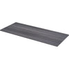 Lorell Relevance Series Charcoal Laminate Office Furniture - 72'' x 30'' Table Top - Straight Edge - Material: Polyvinyl Chloride (PVC) Edge - Finish: Charcoal, Laminate
