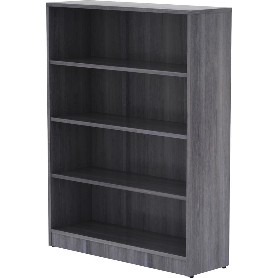 Lorell Laminate Bookcase - 4 Shelf(ves) - 48'' Height x 36'' Width x 12'' Depth - Thermally Fused Laminate - 1 Each