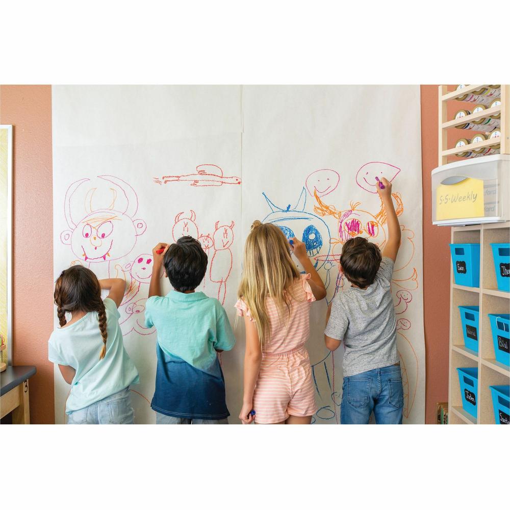 Pacon Kraft Paper - Classroom Activities, Painting, Craft - 7''Height x 24''Width x 1000 ftLength - 1 / Roll - White