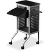 Scoot Presentation Cart - 4 Casters - Steel Frame - Black - Safco