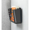 Lorell Cubicle Pocket File - 30% Recycled - Black - Plastic - 1 Each