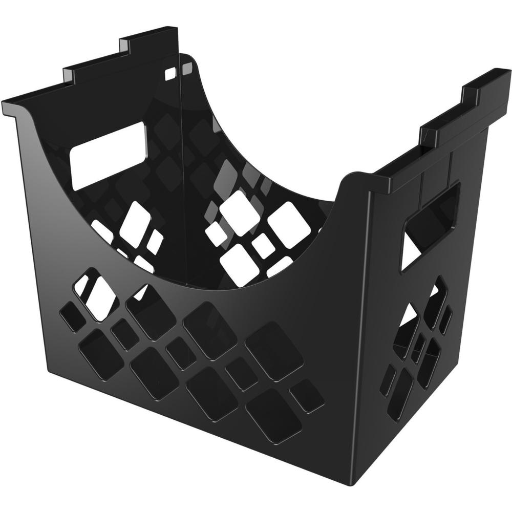 Deflecto Sustainable Office Desktop Hanging File Holder - 9.63'' Height x 13.25'' Width x 8.50'' Depth - Desktop - Sturdy - 30% Recycled - Black - 1 Each - deflecto