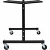 Lorell Folding Chair Dolly - 68'' Width x 30.75'' Depth x 35.75'' Height - Black Steel Frame - Black - For 42 Devices - 1 Each
