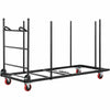Lorell Blow-Mold Rectangular Table Trolley Cart - Steel - 30.25'' Width x 75.88'' Depth x 45.25'' Height - Charcoal - For 20 Devices - 1 Each