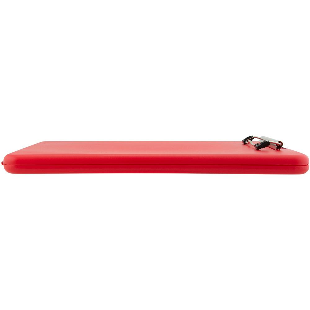 Saunders SlimMate Storage Clipboard - 0.50'' Clip Capacity - Storage for Stationary, Tablet, iPad, eReader, Document, Paper - Top Opening - 8 1/2'' x 12'' - Polypropylene - Red - 1 Each