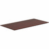 Lorell Relevance Series Tabletop - Laminated Rectangle, Mahogany Top x 48'' Table Top Width x 24'' Table Top Depth x 1'' Table Top Thickness x 47.63'' Width x 23.63'' Depth - Assembly Required - 1 Each