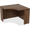 Lorell Essentials Series Corner Desk - 42'' x 29.5''24'' Desk, 0.1'' Edge - Material: Metal - Finish: Walnut, Laminate