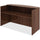 Lorell Essentials Series Front Reception Desk - 72'' x 36''42.5'' , 0.1'' Edge - Material: Metal - Finish: Walnut, Laminate