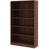 Lorell Laminate Bookcase - 0.8'' Shelf, 36'' x 12''60'' - 5 Shelve(s) - 4 Adjustable Shelf(ves) - Square Edge - Material: Thermofused Laminate (TFL) - Finish: Walnut