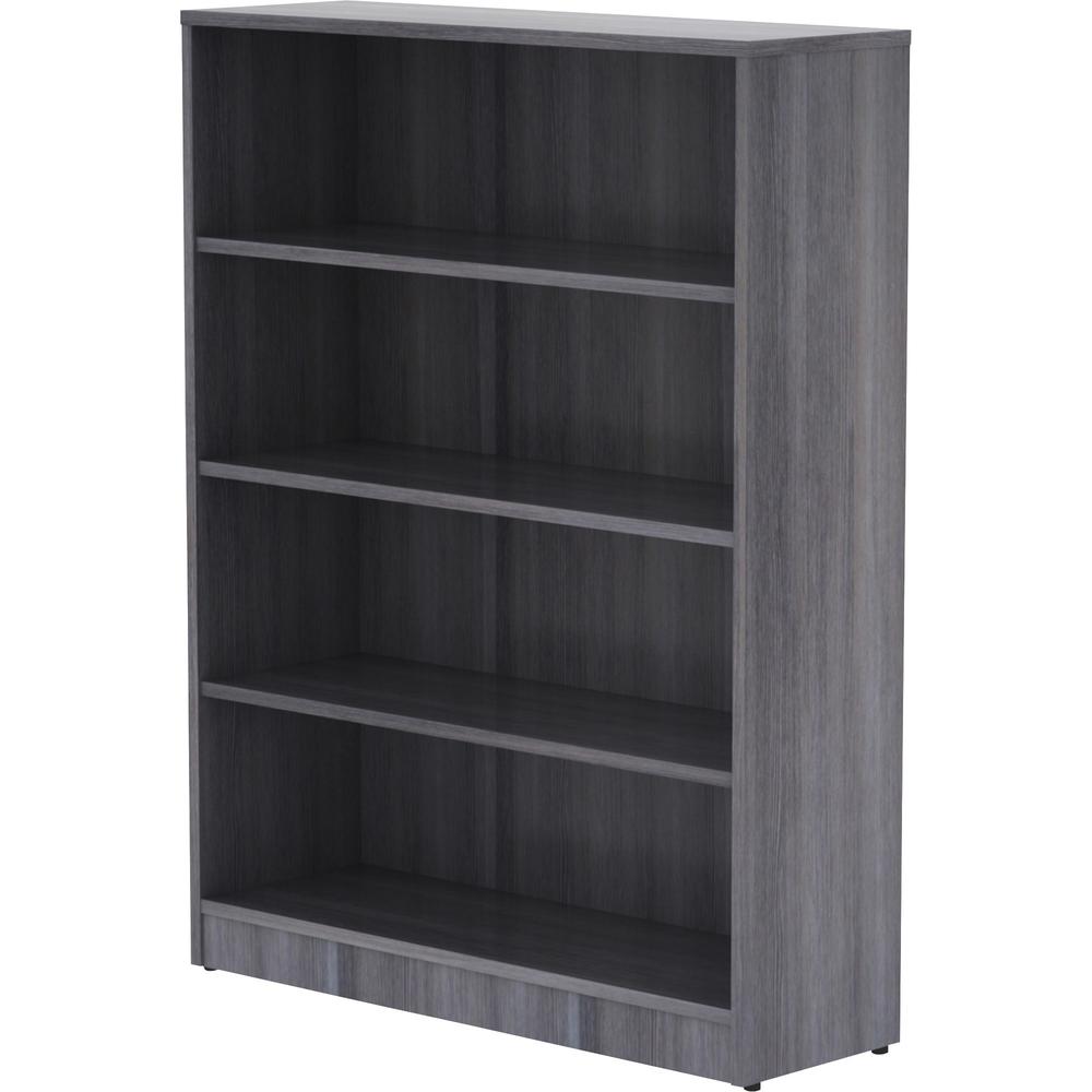 Lorell Laminate Bookcase - 4 Shelf(ves) - 48'' Height x 36'' Width x 12'' Depth - Thermally Fused Laminate - 1 Each