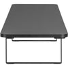 Lorell Quick-Install Monitor Laptop Riser - 4.80'' Height x 39.40'' Width x 10.20'' Depth - Powder Coated - Steel, Particleboard, Silicone - Black - Norstar