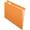 Pendaflex 1/5 Tab Cut Letter Recycled Hanging Folder - 8 1/2'' x 11'' - Orange - 10% Recycled - 25 / Box