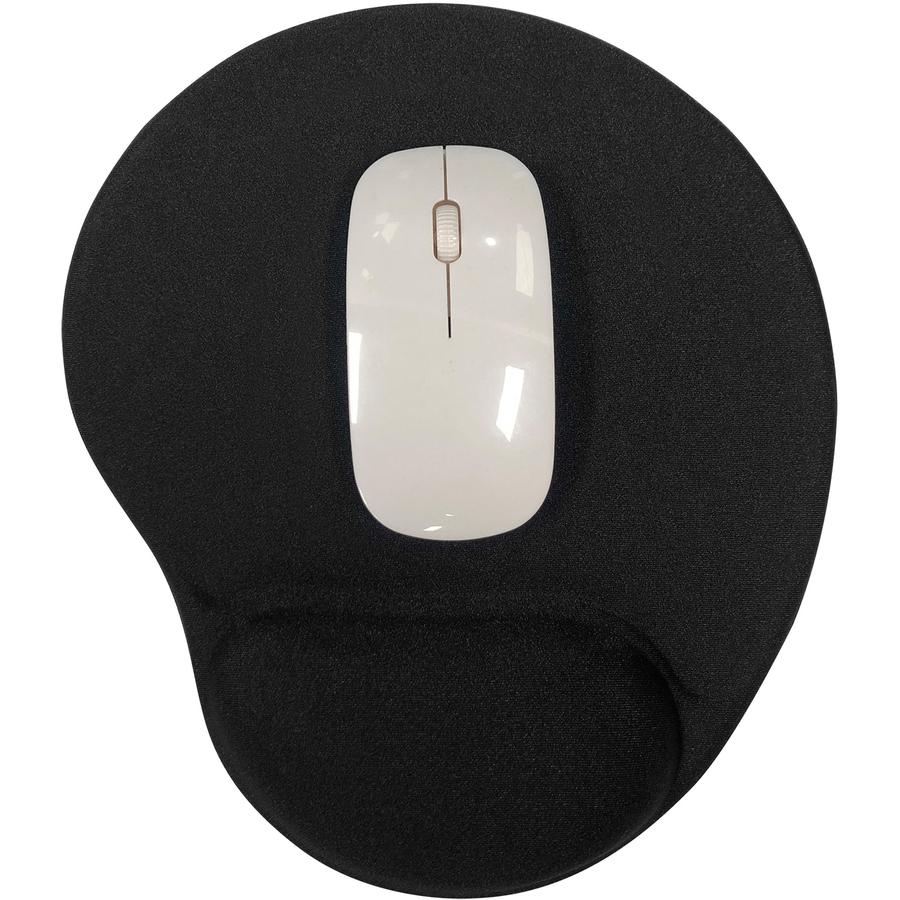 Compucessory Gel Mouse Pads - 9'' x 10'' x 1'' Dimension - Black - Gel - 1 Pack