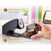 Bostitch Personal Electric Pencil Sharpener - Desktop - 1 Hole(s) - Helical - 4'' Height x 3.5'' Width x 5'' Depth - Black, Silver - 1 Each