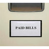Tatco Label Inserts Magnetic Label Holders - Support 2'' x 4'' Media - 2.5'' x 4.4'' x - Vinyl - 10 / Pack - White