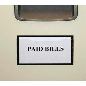 Tatco Label Inserts Magnetic Label Holders - Support 2'' x 4'' Media - 2.5'' x 4.4'' x - Vinyl - 10 / Pack - White