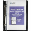 C-Line Super Capacity Super Heavyweight Vinyl Sheet Protectors with Tuck-In Flap - Clear, Top Loading, 11 x 8-1/2, 10/PK, 61027